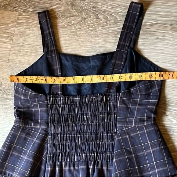 Y2K Bcbgmaxazria Apron plaid Whimsigoth Asymmetrical Peplum Mini Dress 8 M VTG - Picture 12 of 14